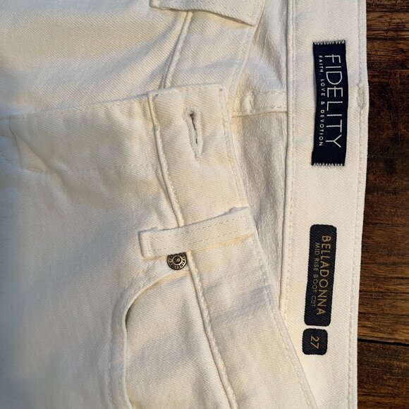 FIDELITY LILY MAGNOLIA WHITE JEANS - Picture 3 of 6